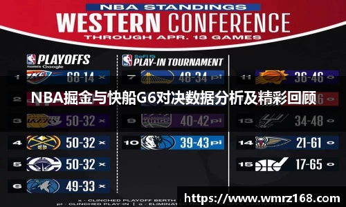 NBA掘金与快船G6对决数据分析及精彩回顾